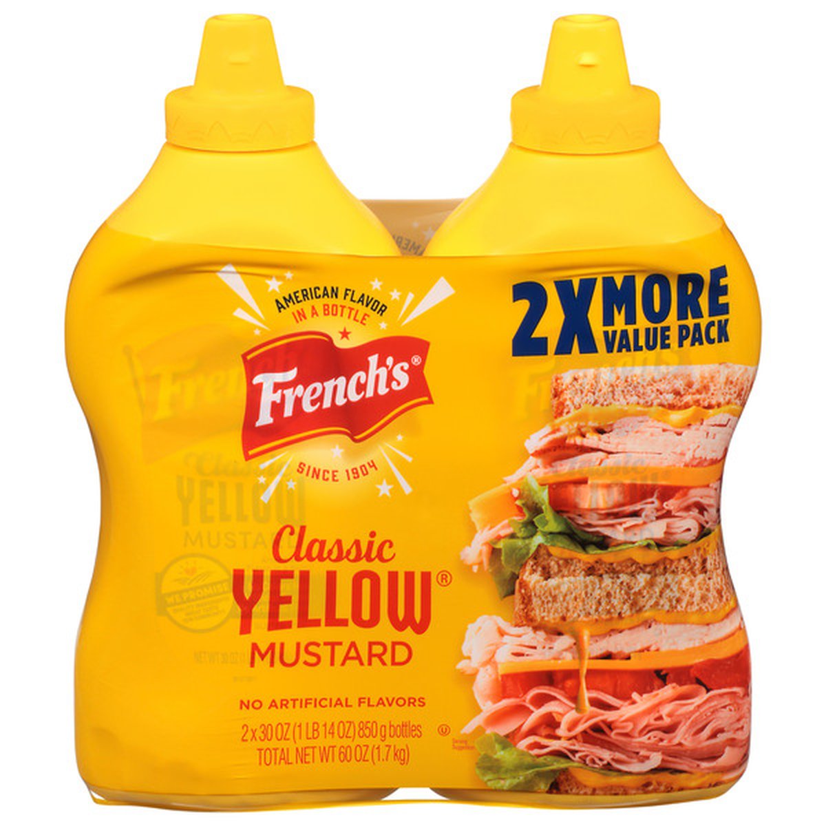 French's Squeeze Mustard 2/30 Oz